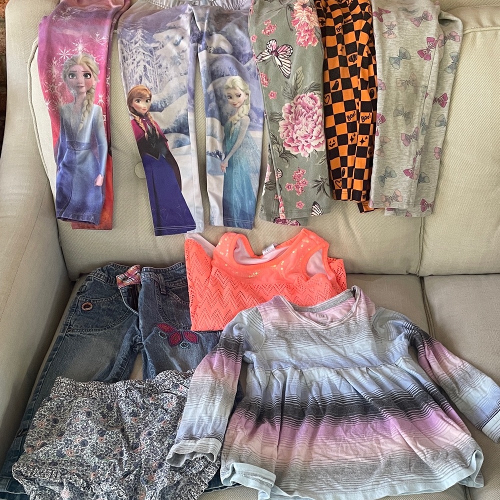 $13 for huge lot clothes size 4/5 shirt, sweater, pants, dress etc